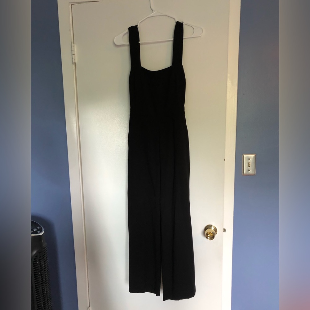 Black tie-back Madewell romper